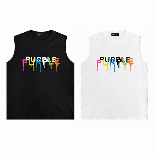 PURPLE Sleeveless T-Shirt  0008