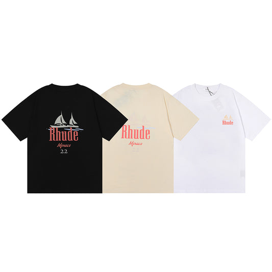 RHUDE 2024 뉴 티셔츠 